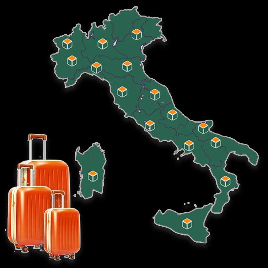 Rete LuggyBox in Italia